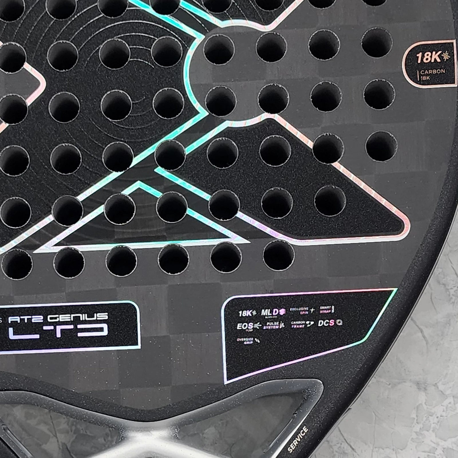 X-ONE-Carbon Fiber Paddle Raquete De Tenis  Nucleo Redondo Forma Para Iniciantes, Raquete Sem Capa Saco, 3K 12K 18K 2023-2025