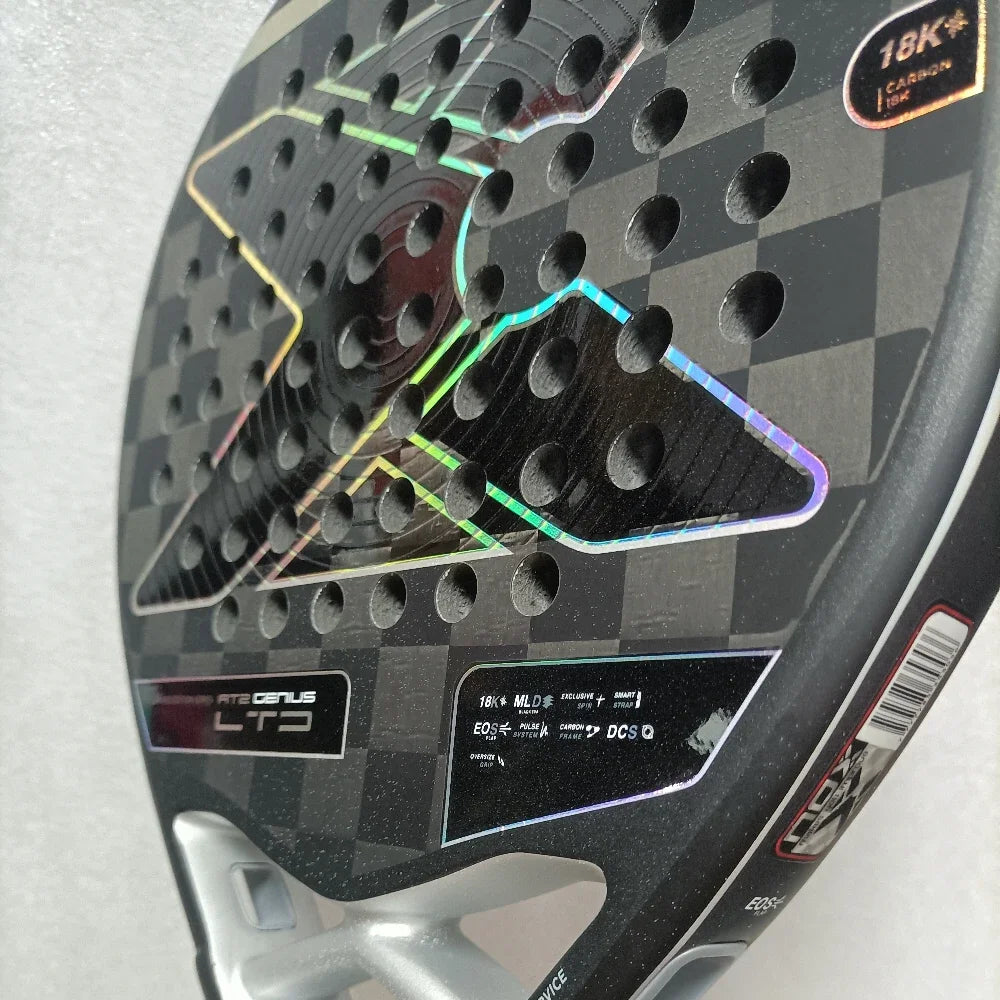 Hot Professional Padel Tennis Racket Carbon Fibre Composite Diamond Shaped EVA Laminated Foam Fengdong 3D SPIN Sports Racquet