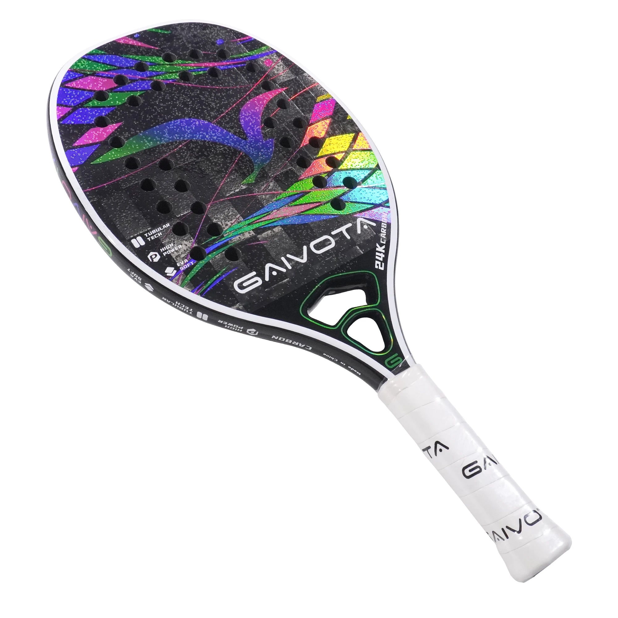 GAIVOTA 2025 300g lightweight beach tennis racket made of 24K carbon fiber, suitable for intermediate and advanced athletes