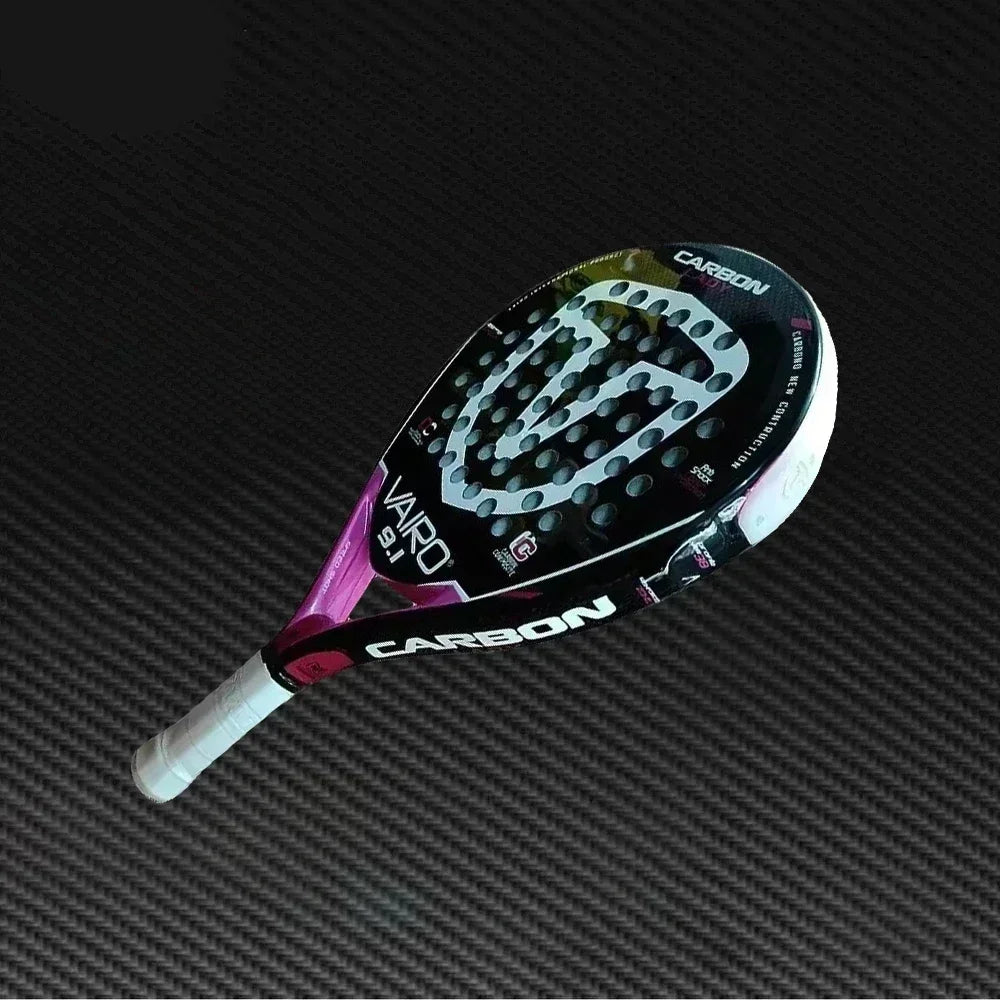 Padel Plate Tennis Racket Carbon Fibre Composite Diamond Shaped EVA Laminated Foam HPS Fengdong 3D SPIN Sports Racquet