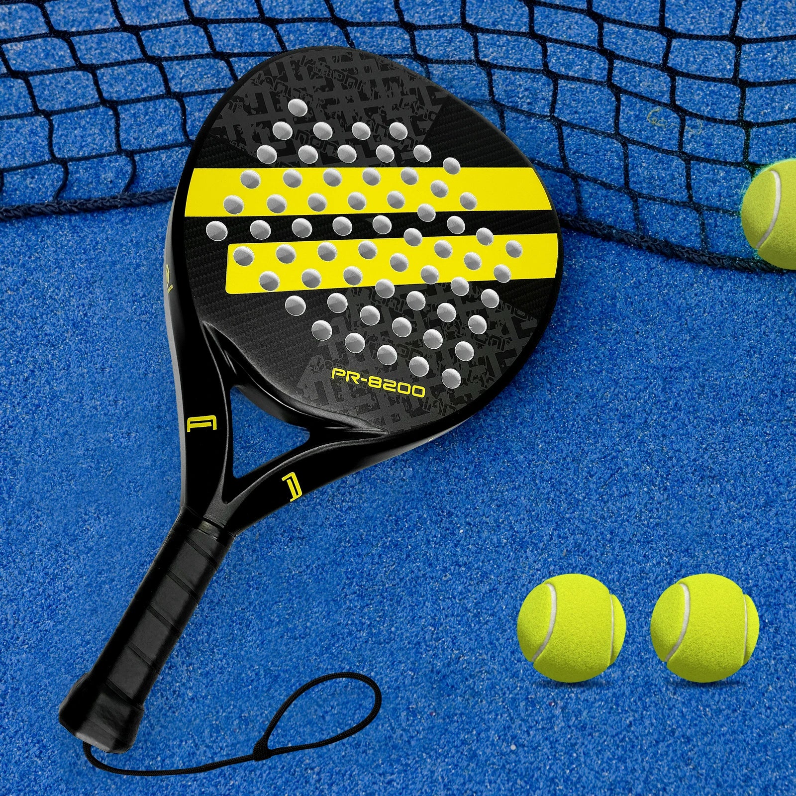 IANONI Padel Racket Carbon Fiber Surface with EVA Memory Flex Foam Core Lightweight Padel Racquet