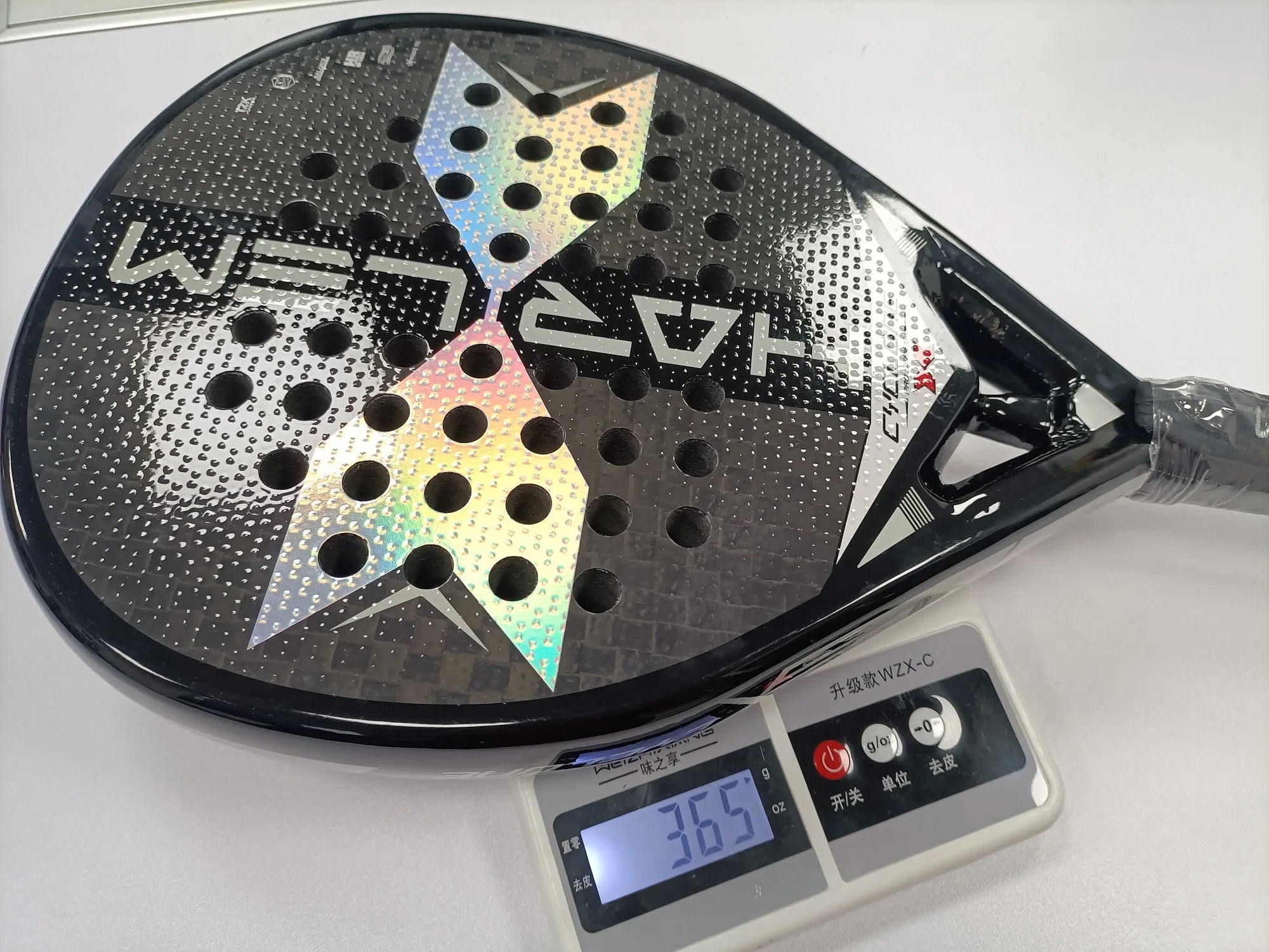 Padel Tennis Racket, 3K Carbon Fiber, Eva Soft Memory Shape, Rough Surface, High Balance Padel Paddle without Bag