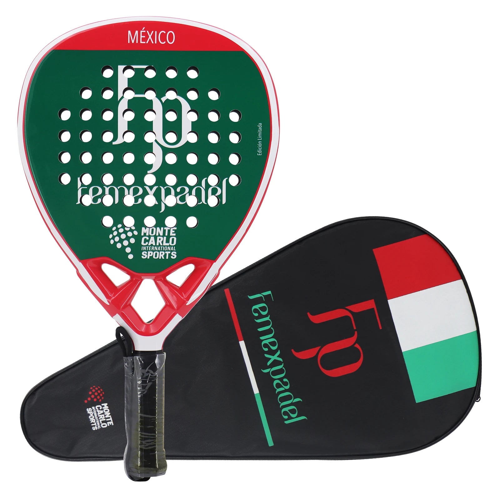 Paddle Racket Carbon Fiber with Cover Bag ，EVA Memory Paddle Tennis Racquet Paddle Shovel Sports Racquet Lightweight