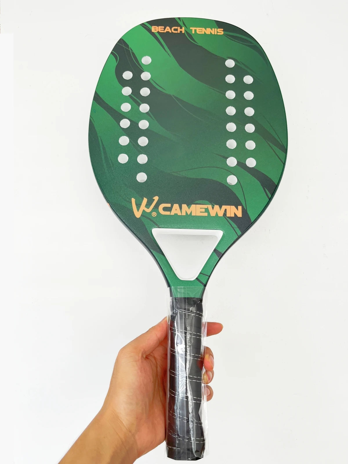 Beach Tennis Racket Camewin Padel Paddle 50% Carbon Fiber EVA Core Tennis Racket Lightweight With Protective Bag Cover Soft Face