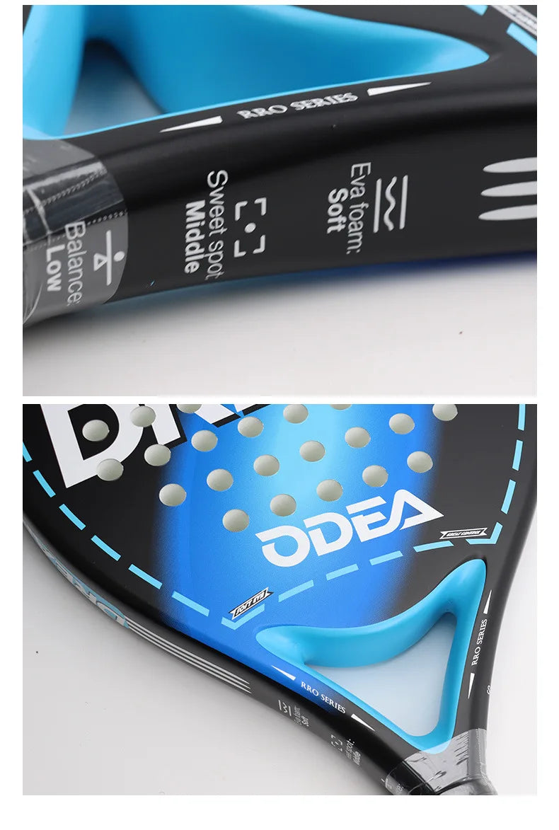 Odea Plate Tennis Racket Cage Beach Paddle Professional Advanced Carbon Fiber Sports Racket Outdoor Sports Racket