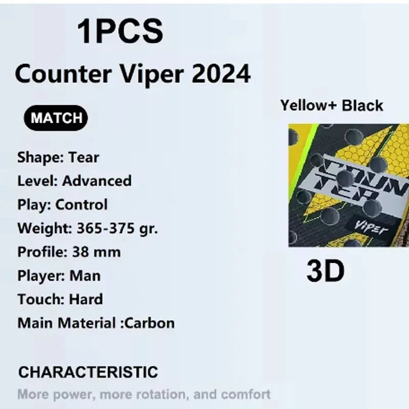 Padel Plate Tennis Racket Carbon Fibre Composite Diamond Shaped EVA Laminated Foam HPS Fengdong 3D SPIN Sports Racquet