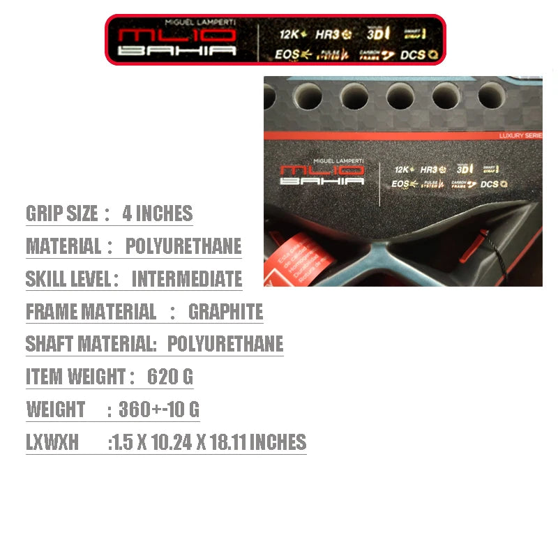 Padel Plate Tennis Racket Carbon Fibre Composite Diamond Shaped EVA Laminated Foam HPS Fengdong 3D SPIN Sports Racquet