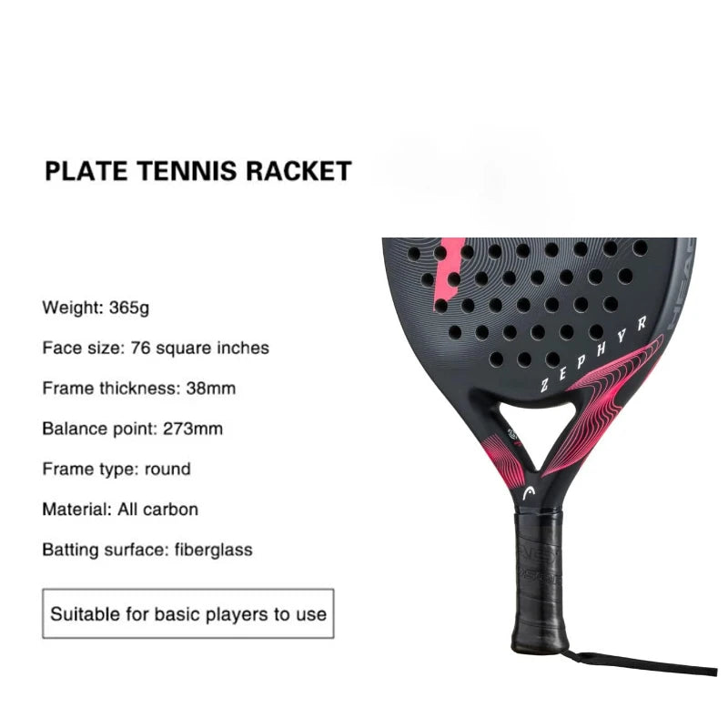 2025 New High Quality Professional Padel Tennis Rackets Soft Face Carbon Fiber Light weight Fashionable EVA Sports Racquet