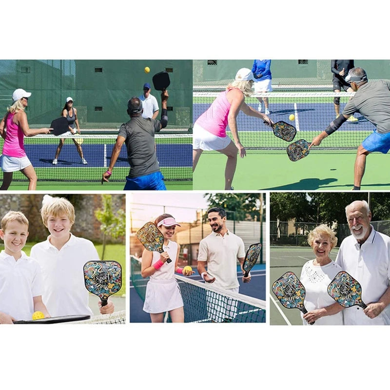 Indoor Pickleball Balls Paddle Ball 26 Holes Pickleball Sport Training Practice Plastic Pickleball Airflow Hollow Balls