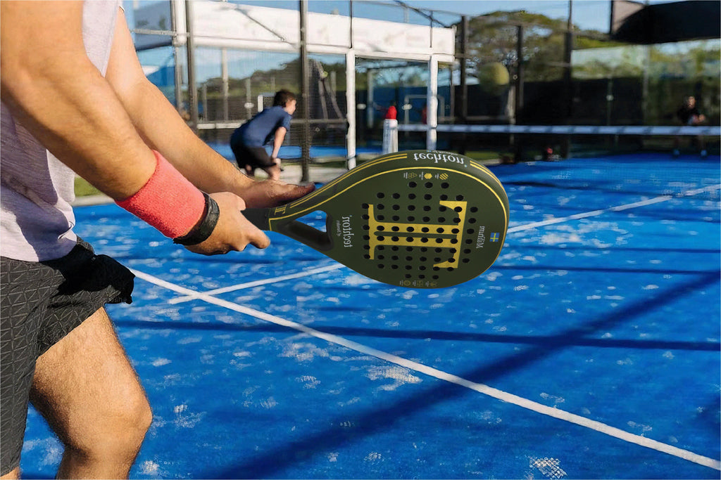 Padel Racket Carbon Fiber Soft EVA Head Memory Flex Foam for Excellent Balance Core Lightweight and Suitable for Beginners