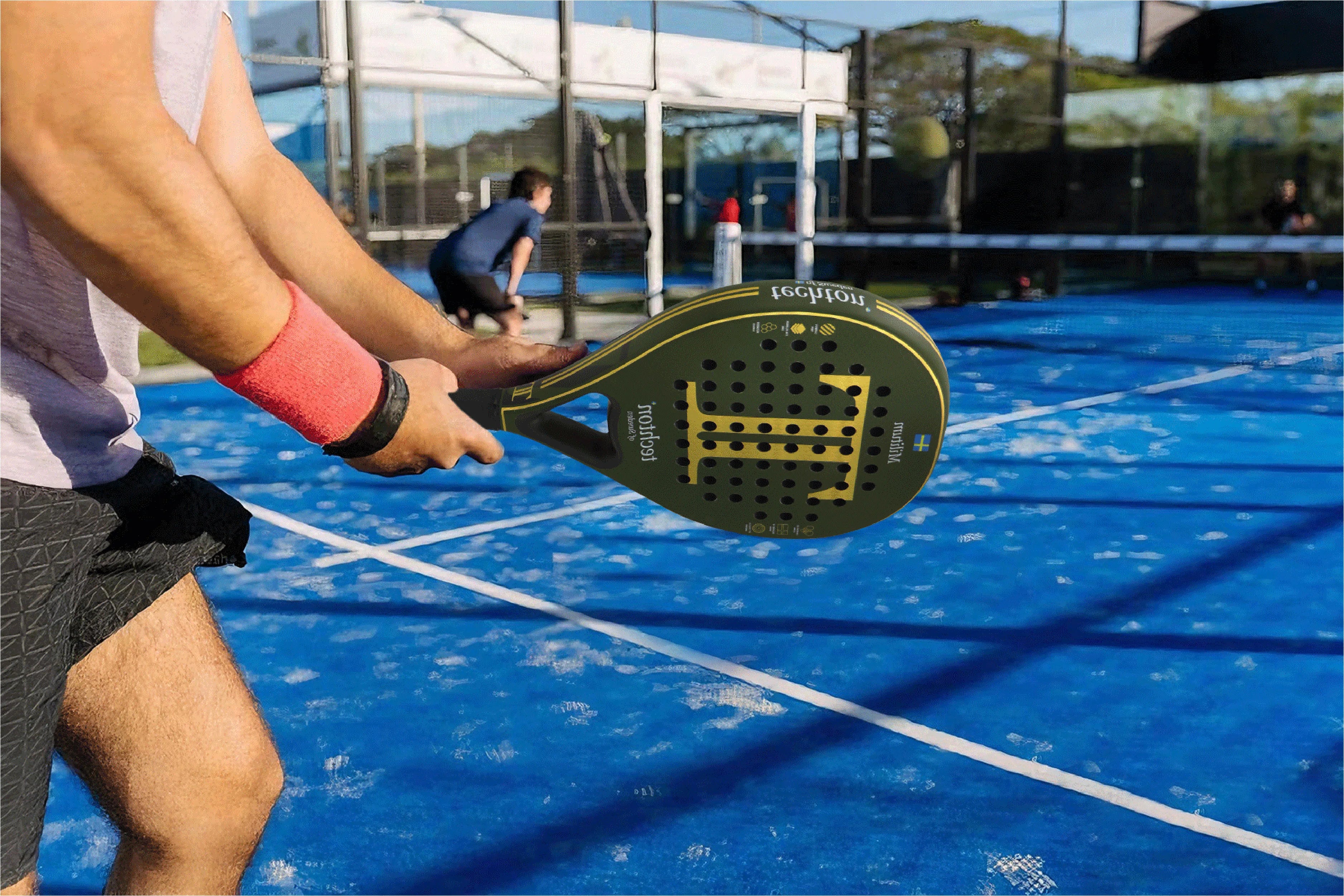 Padel Racket Carbon Fiber Soft EVA Head Memory Flex Foam for Excellent Balance Core Lightweight and Suitable for Beginners