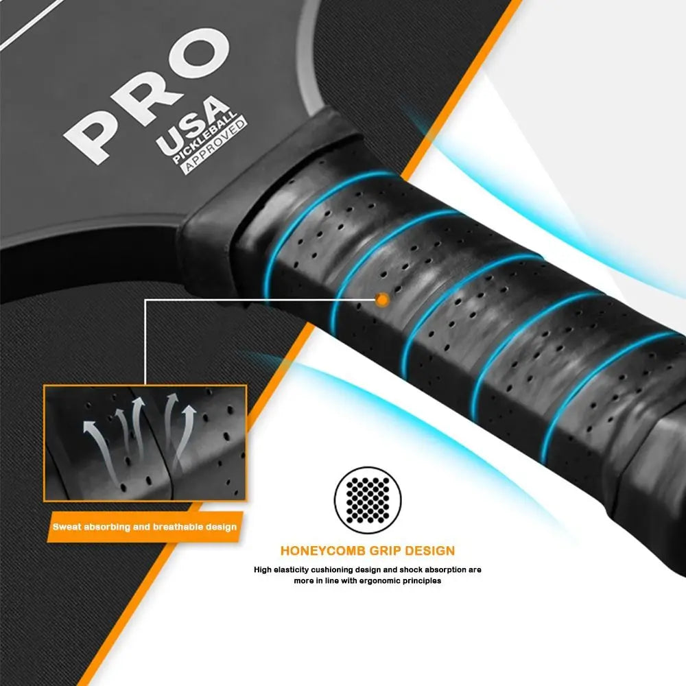 1pc T700 Pickleball Paddles Carbon Fiber USAPA Approved Pickleball Rackets Frosted Surface Non-slip Grip Pickle Ball Paddle