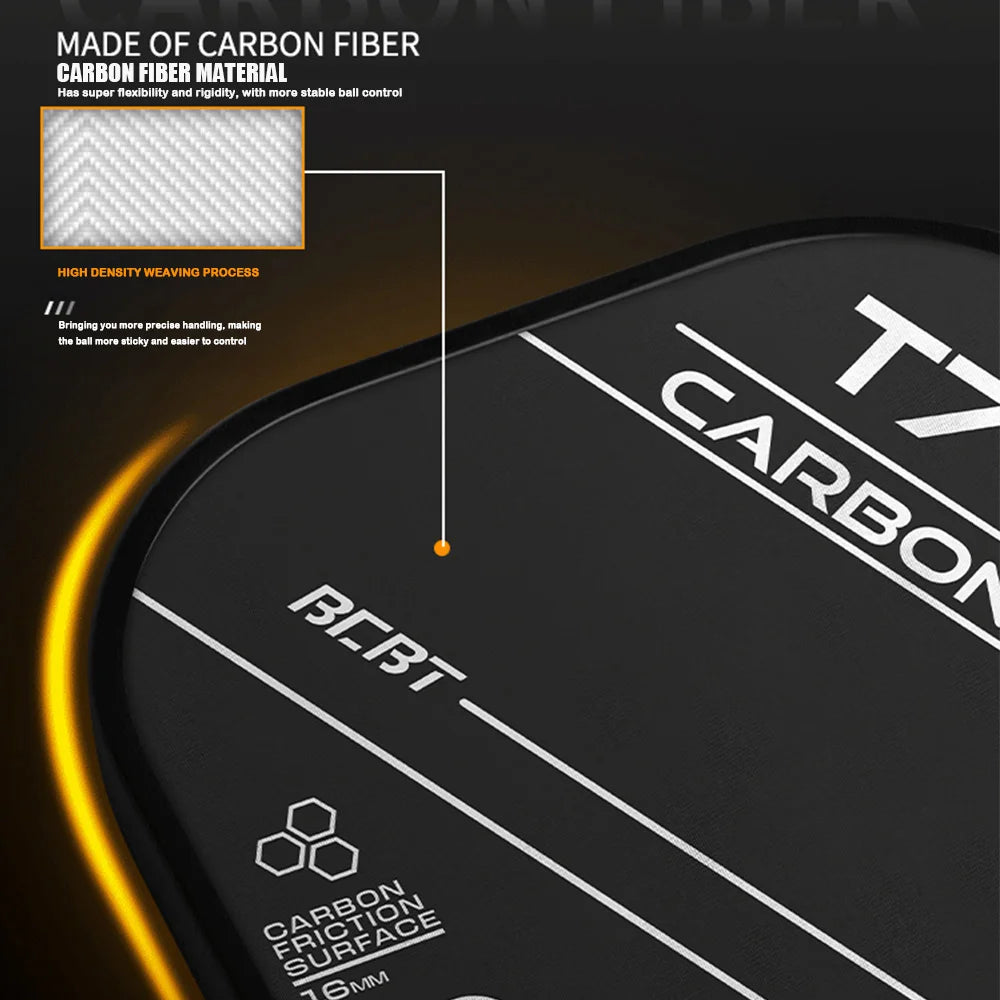 For 1pc T700 Pickleball Paddles Frosted Surface Carbon Fiber Pickleball Rackets Lightweight USAPA Approved Pickle Ball Paddle