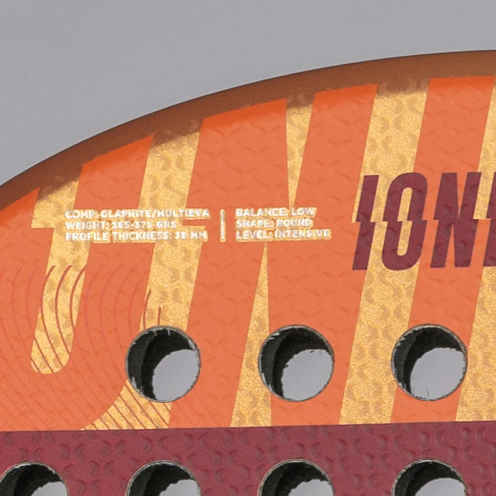 IONIC Control Padel Racket Carbon Fiber Tennis Racquet for Adults, EVA Soft Core, Balanced Power & Precision, Comfort Grip,