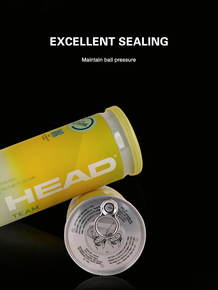 HEAD Professional Tennis 4B TEAM 3 Tour X Training Ball T 3B Pro Match Balls High Elasticity Resistant Durable Excesice Tennis