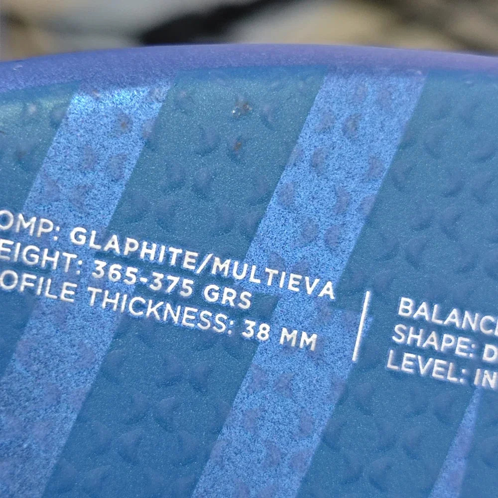 Ionic PWORE 2023 Blue Padel Racket | Carbon Fiber Surface | EVA Core | Optimal Balance of Power & Control | Lightweight Design