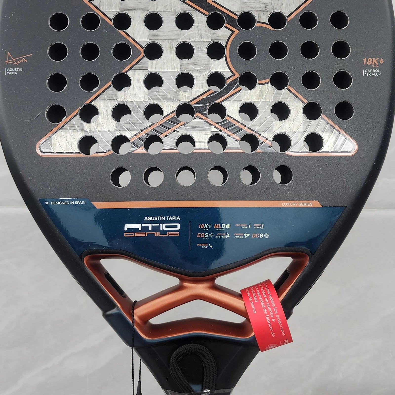 X-ONE-Carbon Fiber Paddle Raquete De Tenis  Nucleo Redondo Forma Para Iniciantes, Raquete Sem Capa Saco, 3K 12K 18K 2023-2025