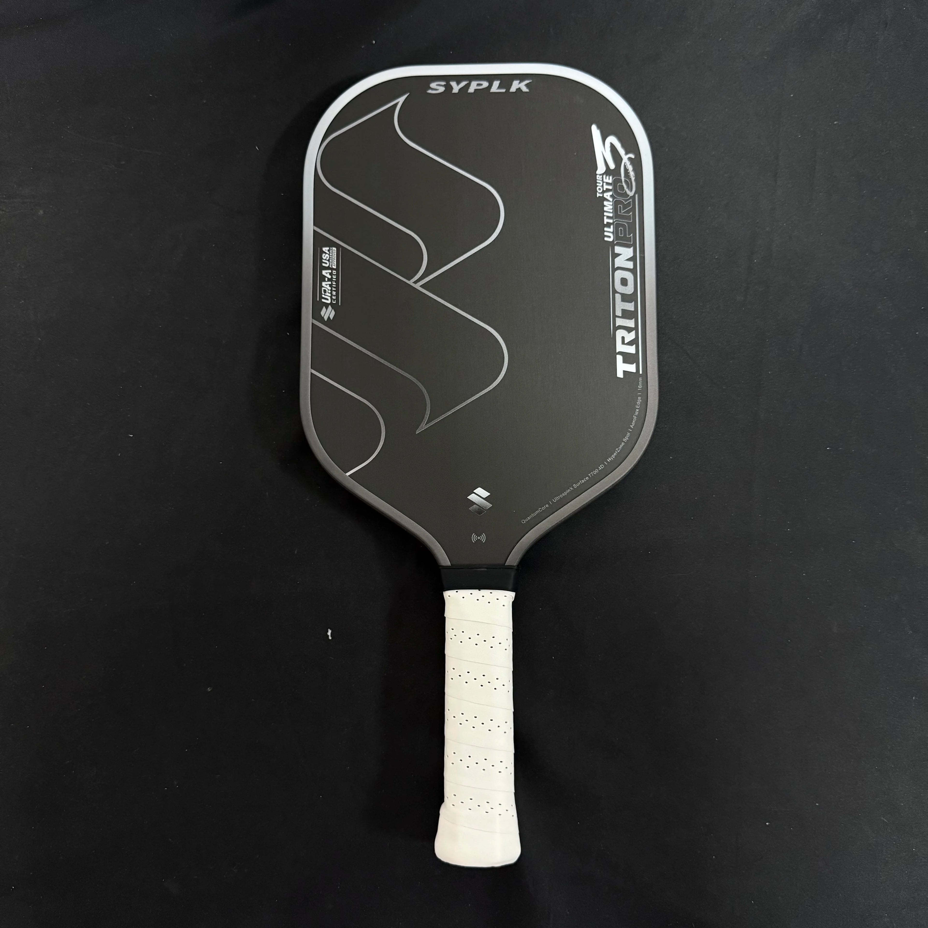 TRITON PRO3 Thermoformed T700 Carbon Fiber, Fabric Texture Pickleball Paddle, 16mm Polypropylene Honeycomb Core