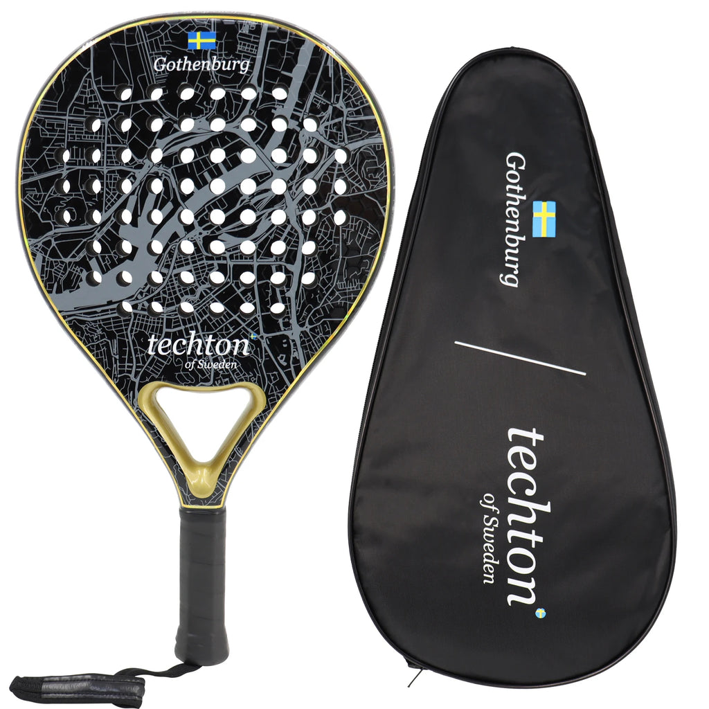 Padel Racket Carbon Fiber Soft EVA Head Memory Flex Foam for Excellent Balance Core Lightweight and Suitable for Beginners