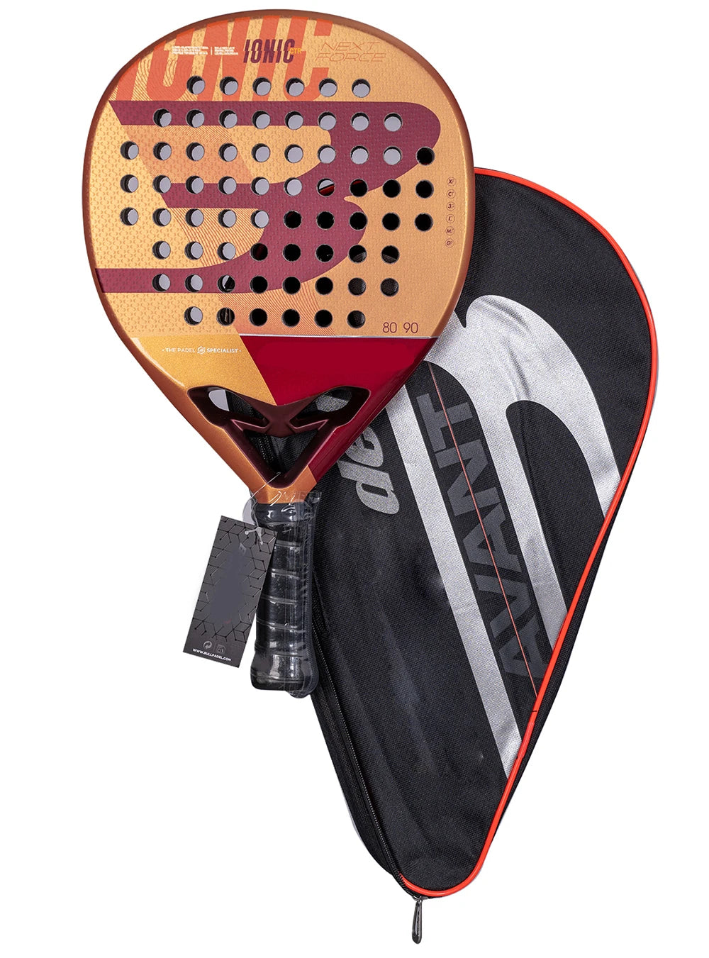 IONIC Control Padel Racket Carbon Fiber Tennis Racquet for Adults, EVA Soft Core, Balanced Power & Precision, Comfort Grip,