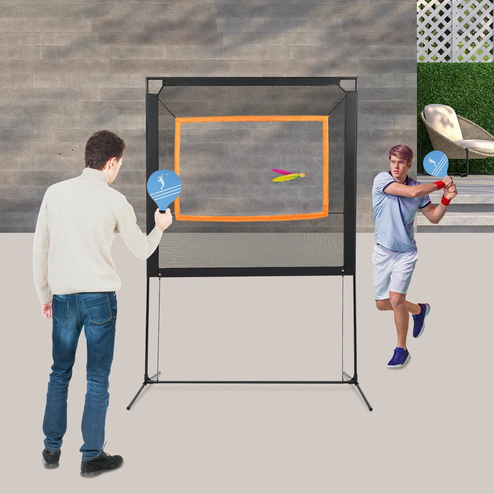 Shuttlecock Net Kit Bedminton Net With Stand Paddle Game With Net Outdoor Sports Badminton Net Set