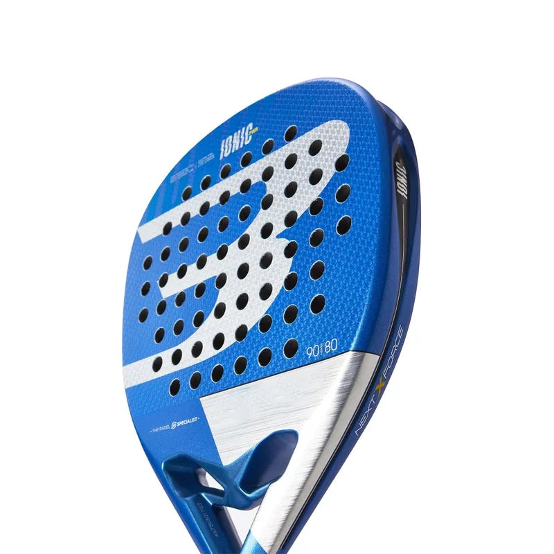 Ionic PWORE 2023 Blue Padel Racket | Carbon Fiber Surface | EVA Core | Optimal Balance of Power & Control | Lightweight Design