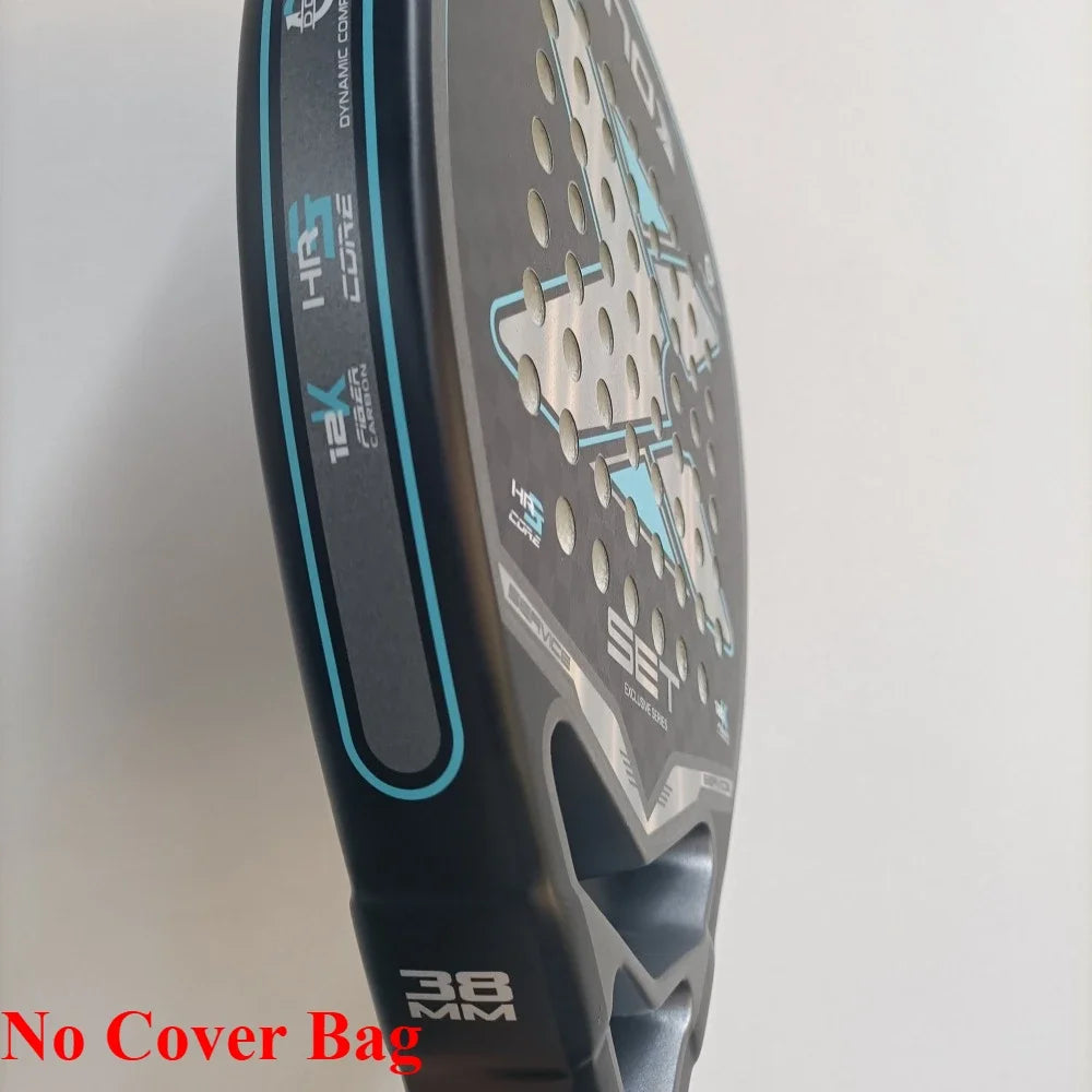 Hot Professional Padel Tennis Racket Carbon Fibre Composite Diamond Shaped EVA Laminated Foam Fengdong 3D SPIN Sports Racquet