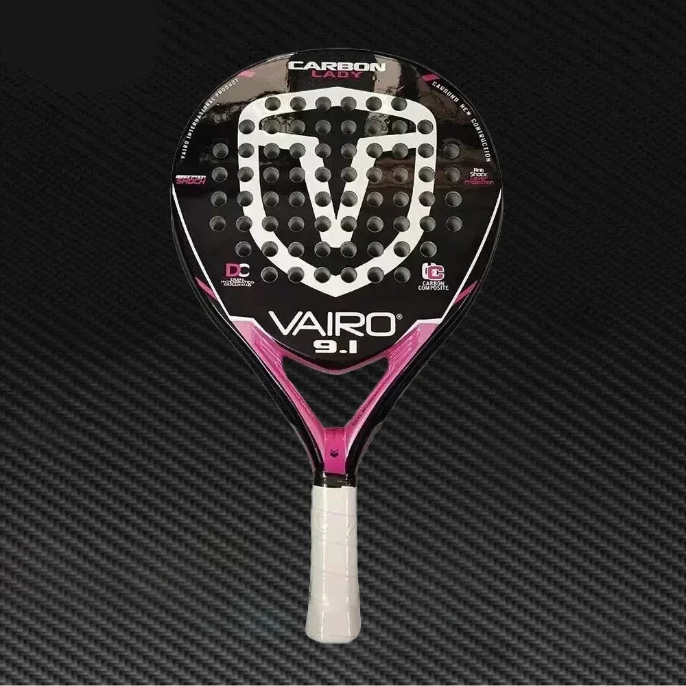 Padel Plate Tennis Racket Carbon Fibre Composite Diamond Shaped EVA Laminated Foam HPS Fengdong 3D SPIN Sports Racquet