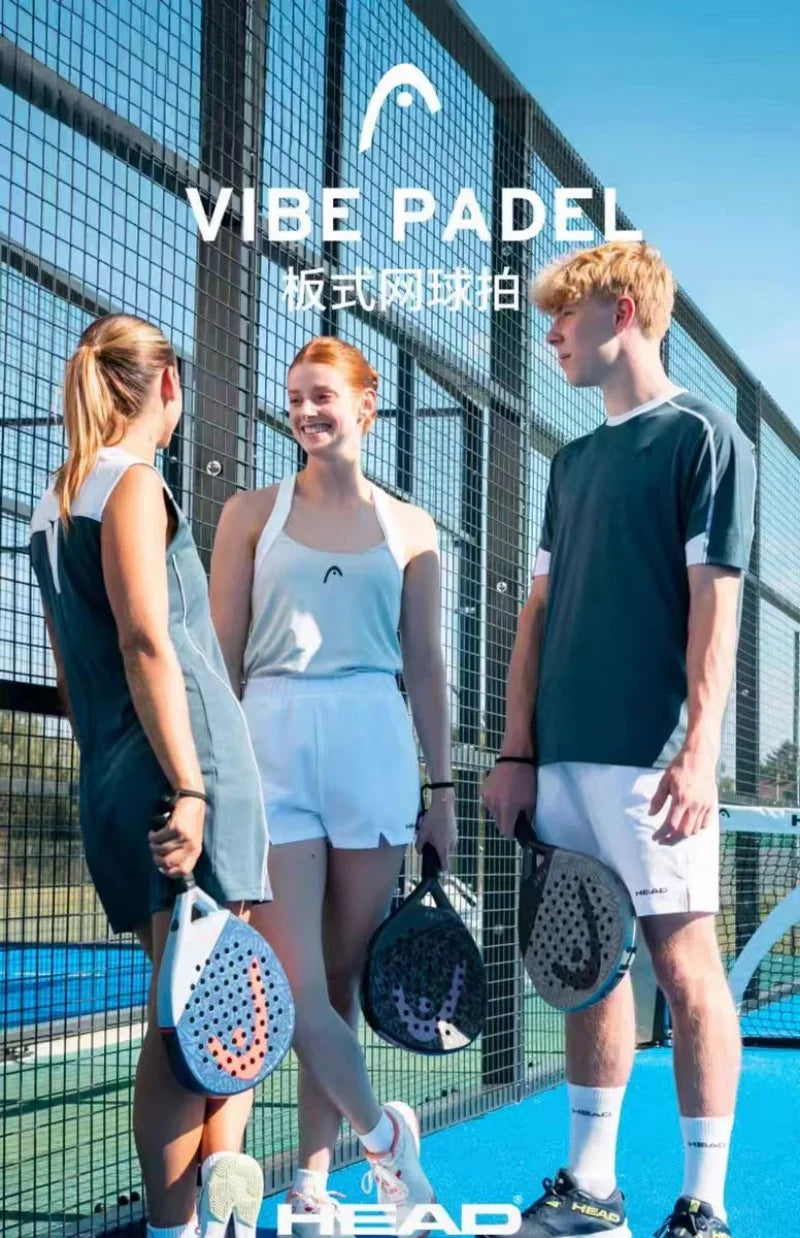 HEAD 2025 NEW Tennis Padel Rackets VIBE Series Carbon Fibre Eva Memory Flex Foam Core Padel Tennis Racquets Lightweight