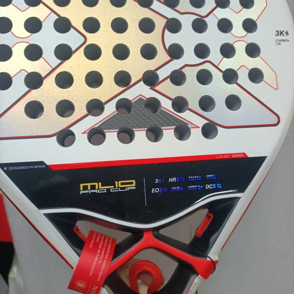 Hot Professional Padel Tennis Racket Carbon Fibre Composite Diamond Shaped EVA Laminated Foam Fengdong 3D SPIN Sports Racquet