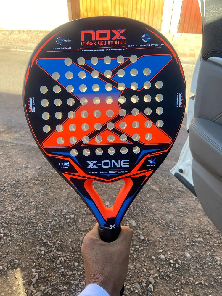 Padel Tennis Racket, 3K Carbon Fiber, Eva Soft Memory Shape, Rough Surface, High Balance Padel Paddle without Bag