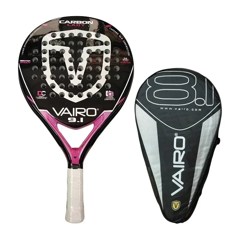 Padel Plate Tennis Racket Carbon Fibre Composite Diamond Shaped EVA Laminated Foam HPS Fengdong 3D SPIN Sports Racquet