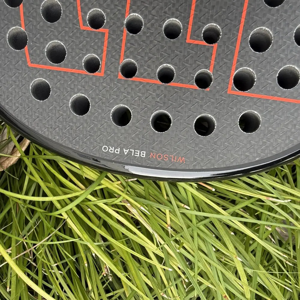 Wilson Professional Tennis Rackets Carbon Fibre Surface Diamond Shape with Eva Memory Flex Foam Core Padel Tennis Racquets