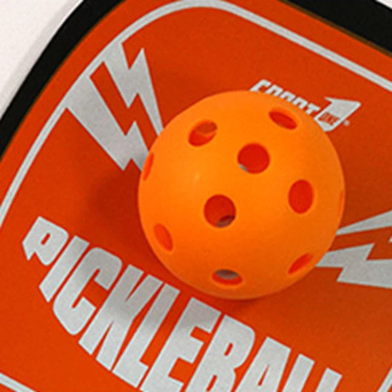Indoor Pickleball Balls Paddle Ball 26 Holes Pickleball Sport Training Practice Plastic Pickleball Airflow Hollow Balls