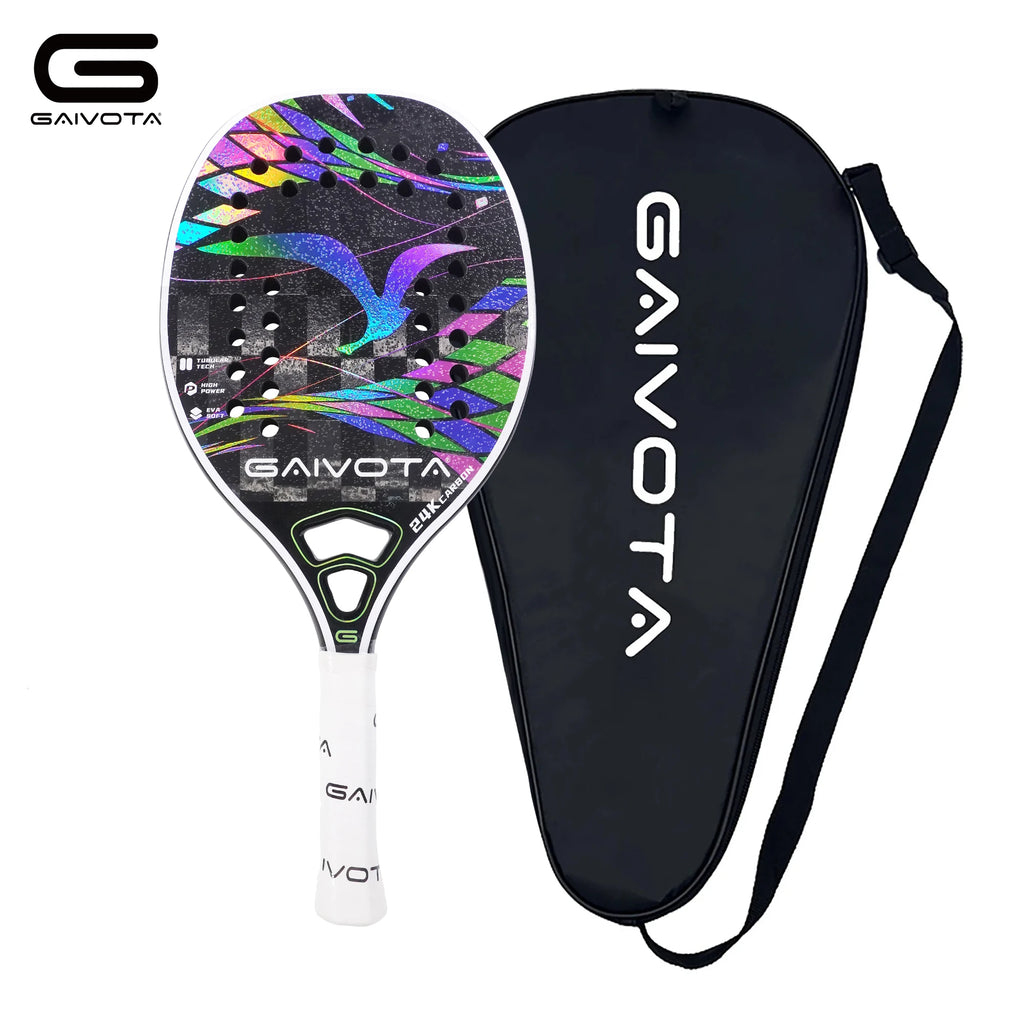 GAIVOTA 2025 300g lightweight beach tennis racket made of 24K carbon fiber, suitable for intermediate and advanced athletes