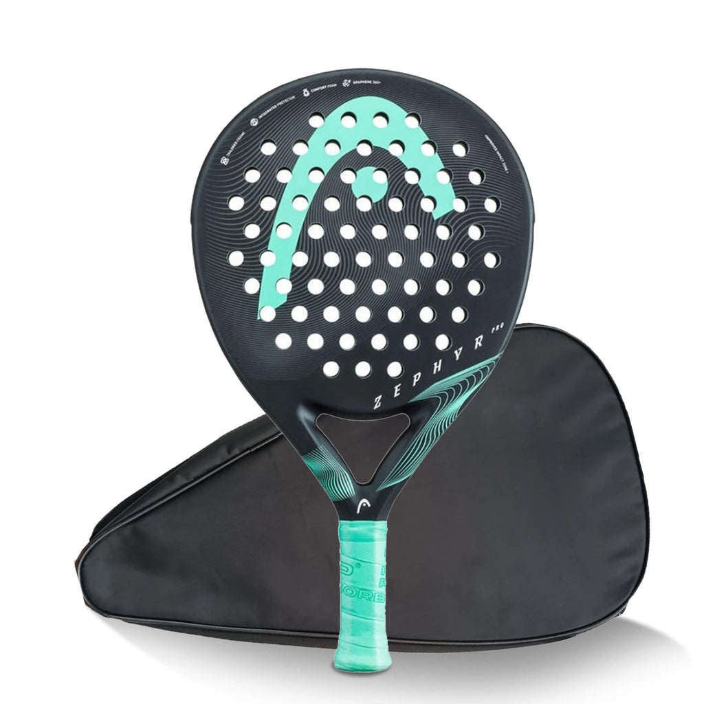 X-ONE-Carbon Fiber Paddle Raquete de tênis, núcleo redondo forma para iniciantes, raquete sem capa saco, 3K 12K 18K
