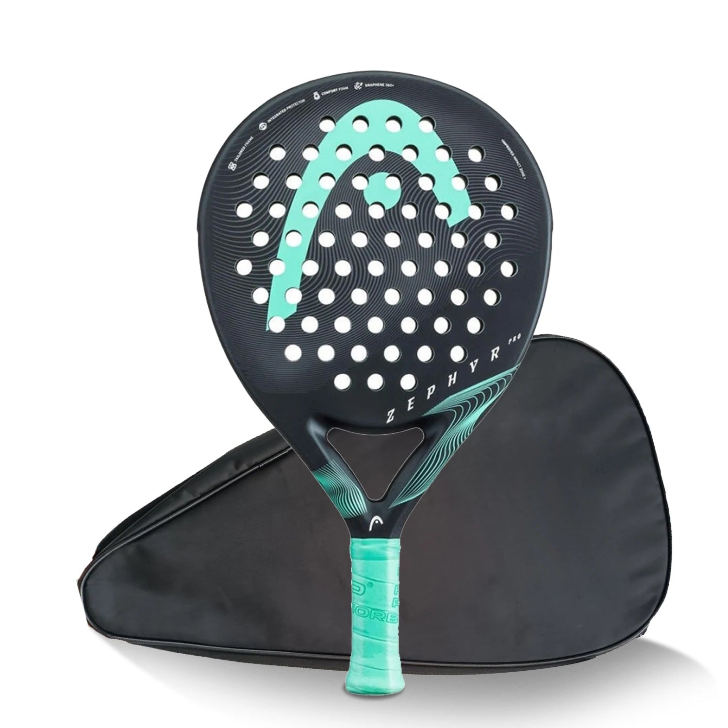 X-ONE-Carbon Fiber Paddle Raquete de tênis, núcleo redondo forma para iniciantes, raquete sem capa saco, 3K 12K 18K