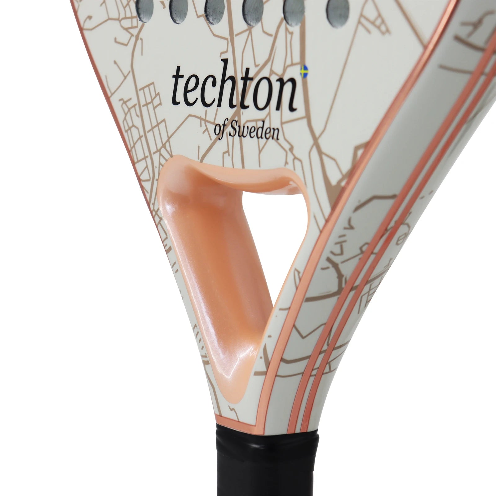 Padel Racket 3K/12K Carbon Fiber with Foam Core Round Shape 3D Hexgon with Cover Bag Performance Paddle