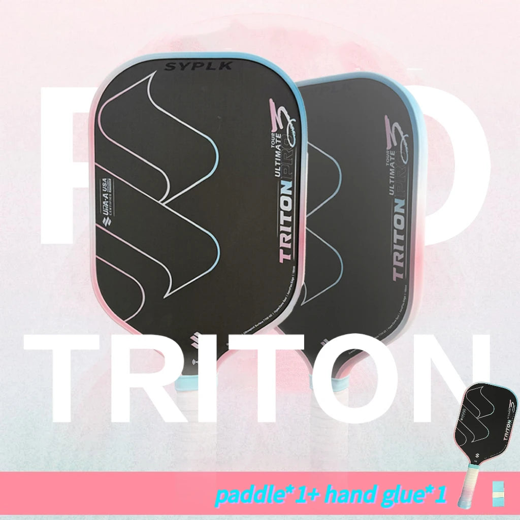 TRITON PRO Thermoformed Pickleball Paddle, T700 Carbon Fiber Pickleball Paddle, Non-Slip Grip with Hand Glue, Polypropylene Core