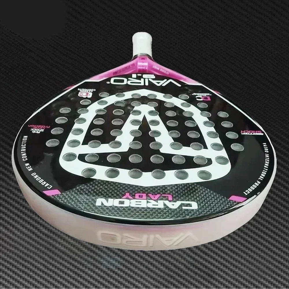 Padel Plate Tennis Racket Carbon Fibre Composite Diamond Shaped EVA Laminated Foam HPS Fengdong 3D SPIN Sports Racquet