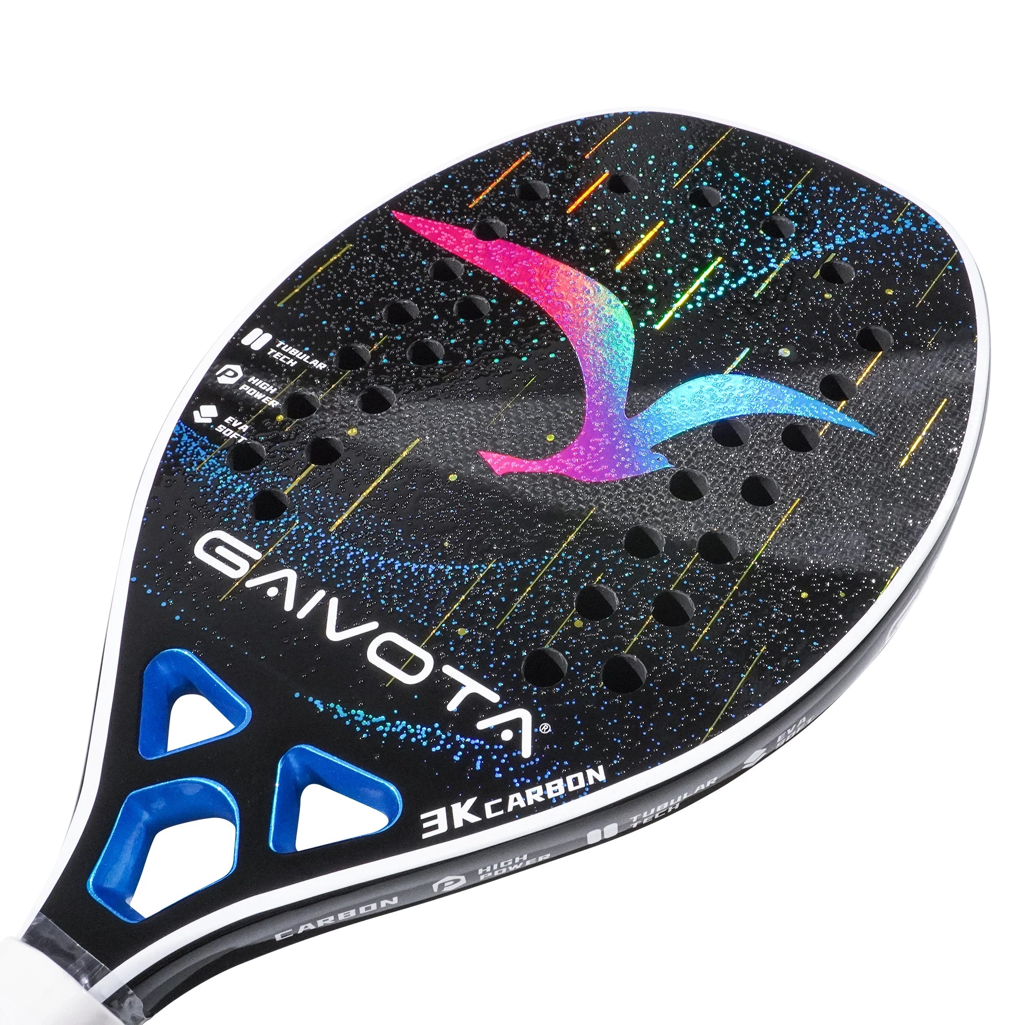 GAIVOTA 2025 5.3 new beach tennis racket 3K carbon fiber rough surface EVA material+racket bag