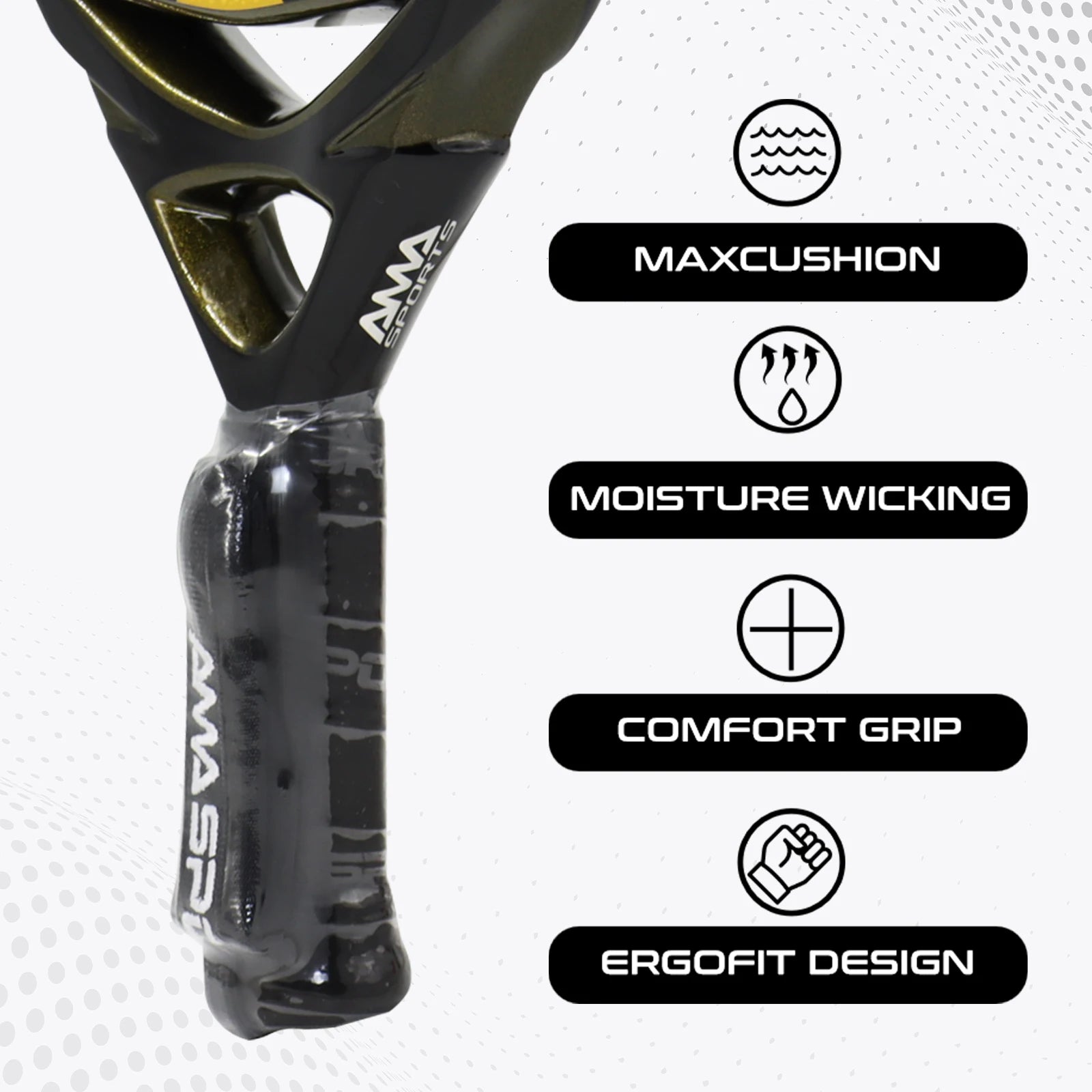 3K/12K/18K 3D Padel Racquet Carbon Fiber Surface With Symmetrical Hole Distribution Professional Soft EVA Surface High Balance S