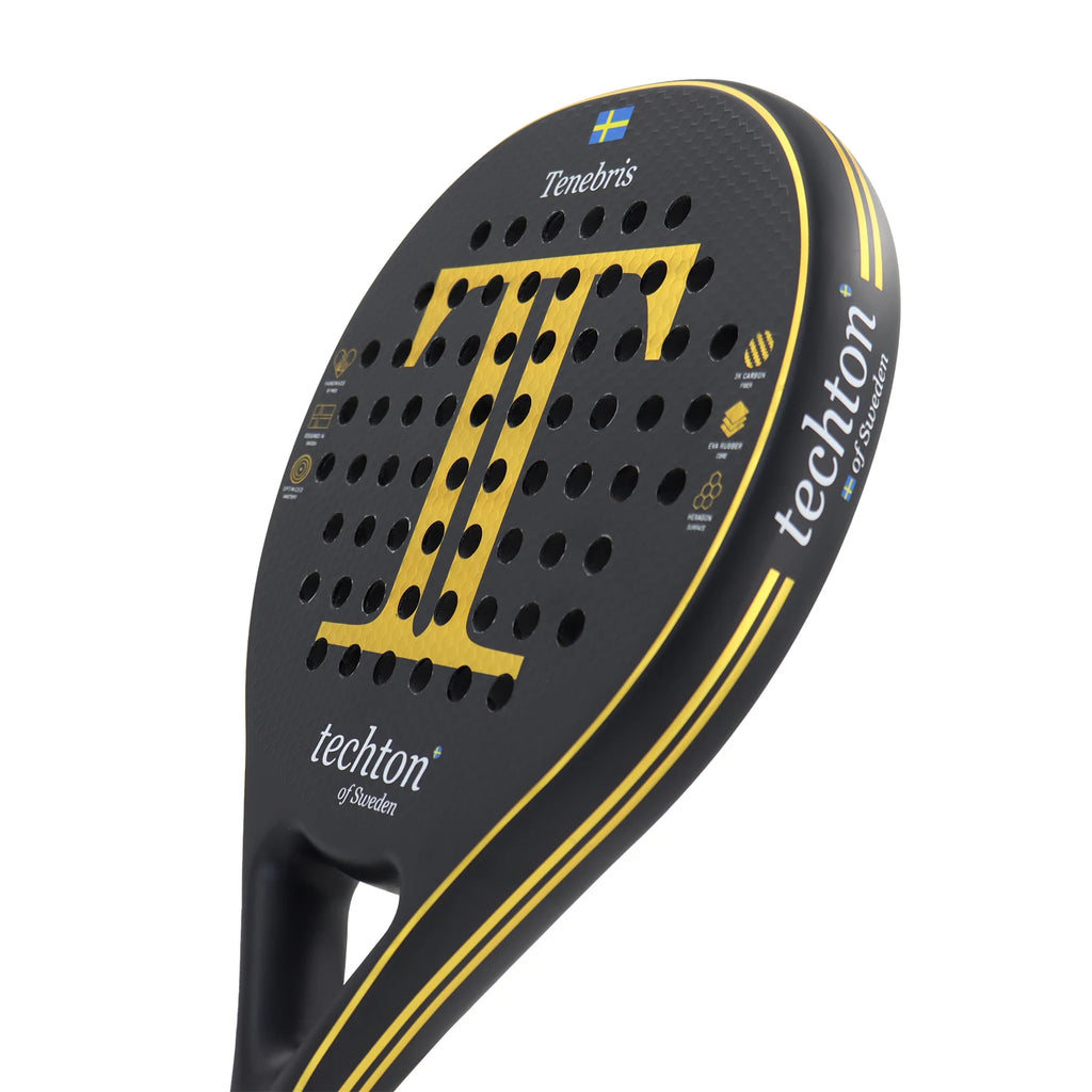 Padel Racket 3K/12K Carbon Fiber with Foam Core Round Shape 3D Hexgon with Cover Bag Performance Paddle