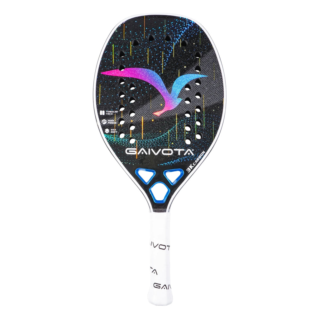 GAIVOTA 2025 5.3 new beach tennis racket 3K carbon fiber rough surface EVA material+racket bag