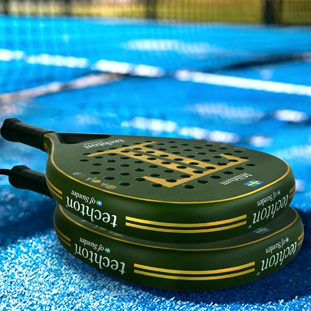 Padel Racket Carbon Fiber Soft EVA Head Memory Flex Foam for Excellent Balance Core Lightweight and Suitable for Beginners