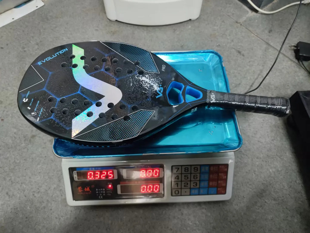 12K/Kevlar/Full Carbon Beach Tennis Racket Set Fiber Rough Surface Outdoor Sports Ball Racket For Men Women Adult Senior Player