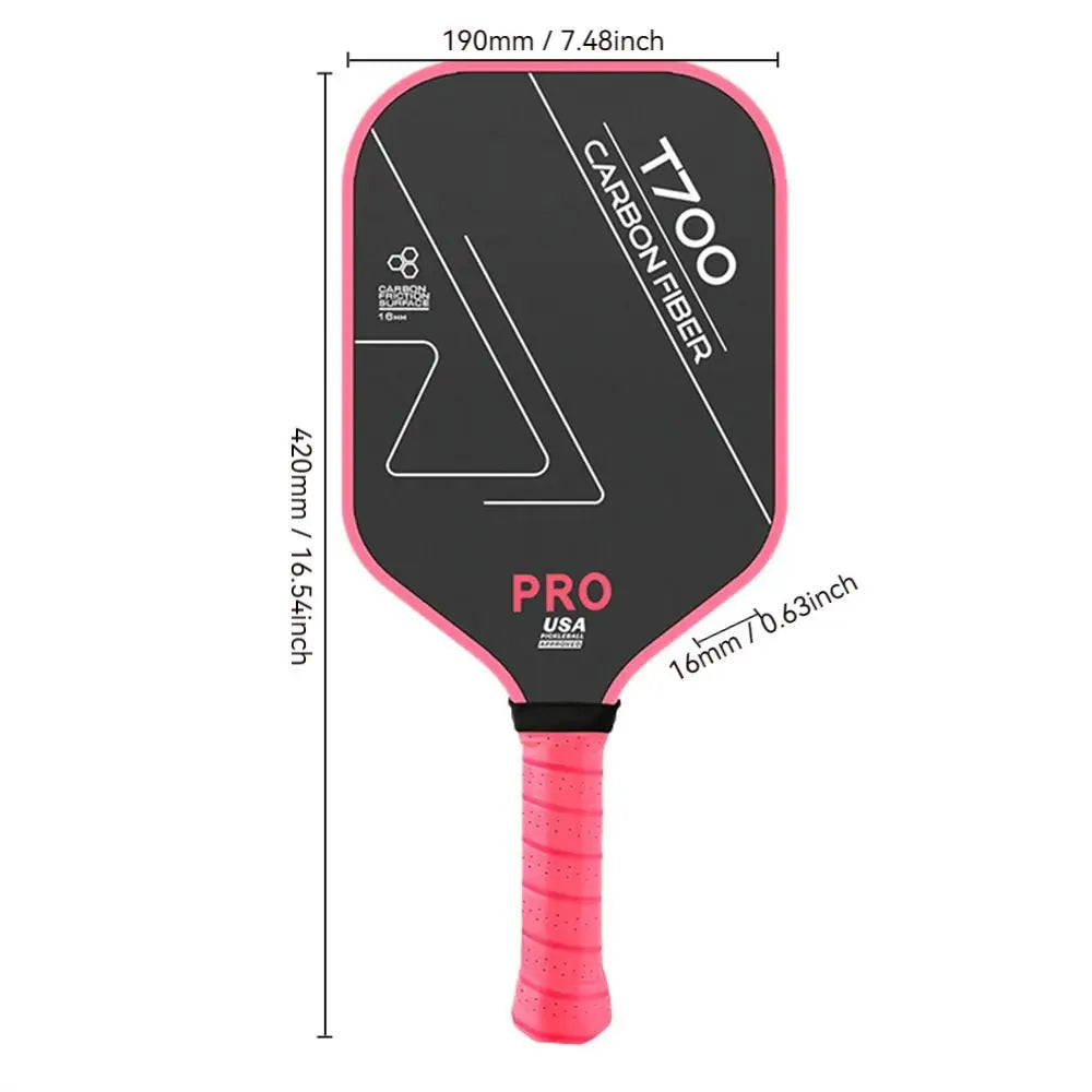 For 1pc T700 Pickleball Paddles Frosted Surface Carbon Fiber Pickleball Rackets Lightweight USAPA Approved Pickle Ball Paddle