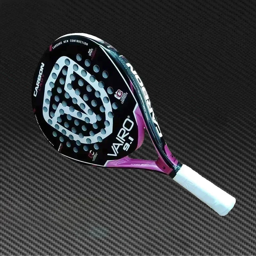 Padel Plate Tennis Racket Carbon Fibre Composite Diamond Shaped EVA Laminated Foam HPS Fengdong 3D SPIN Sports Racquet