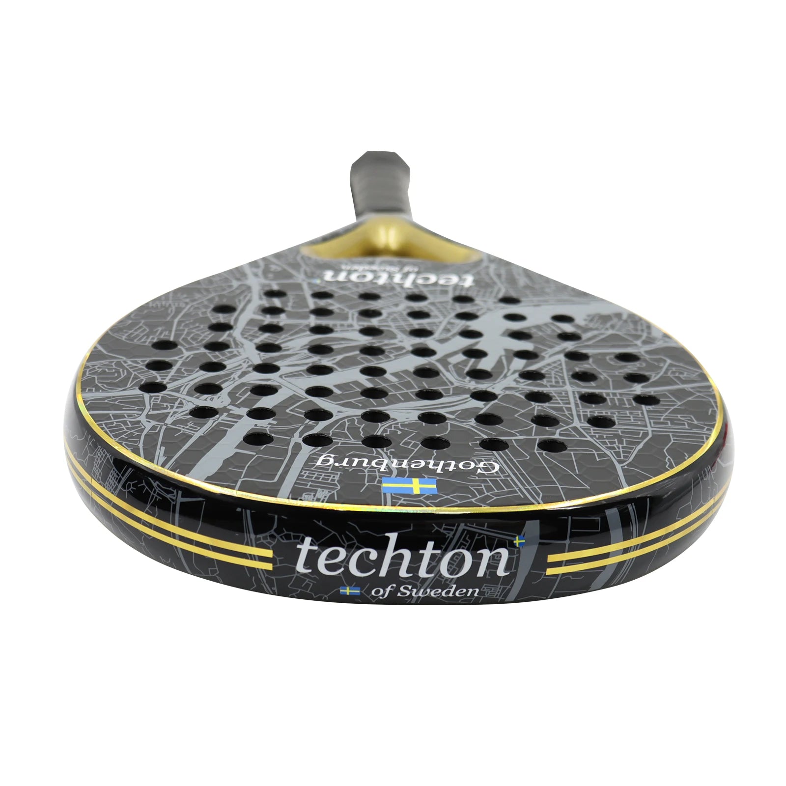 Padel Racket 3K/12K Carbon Fiber with Foam Core Round Shape 3D Hexgon with Cover Bag Performance Paddle