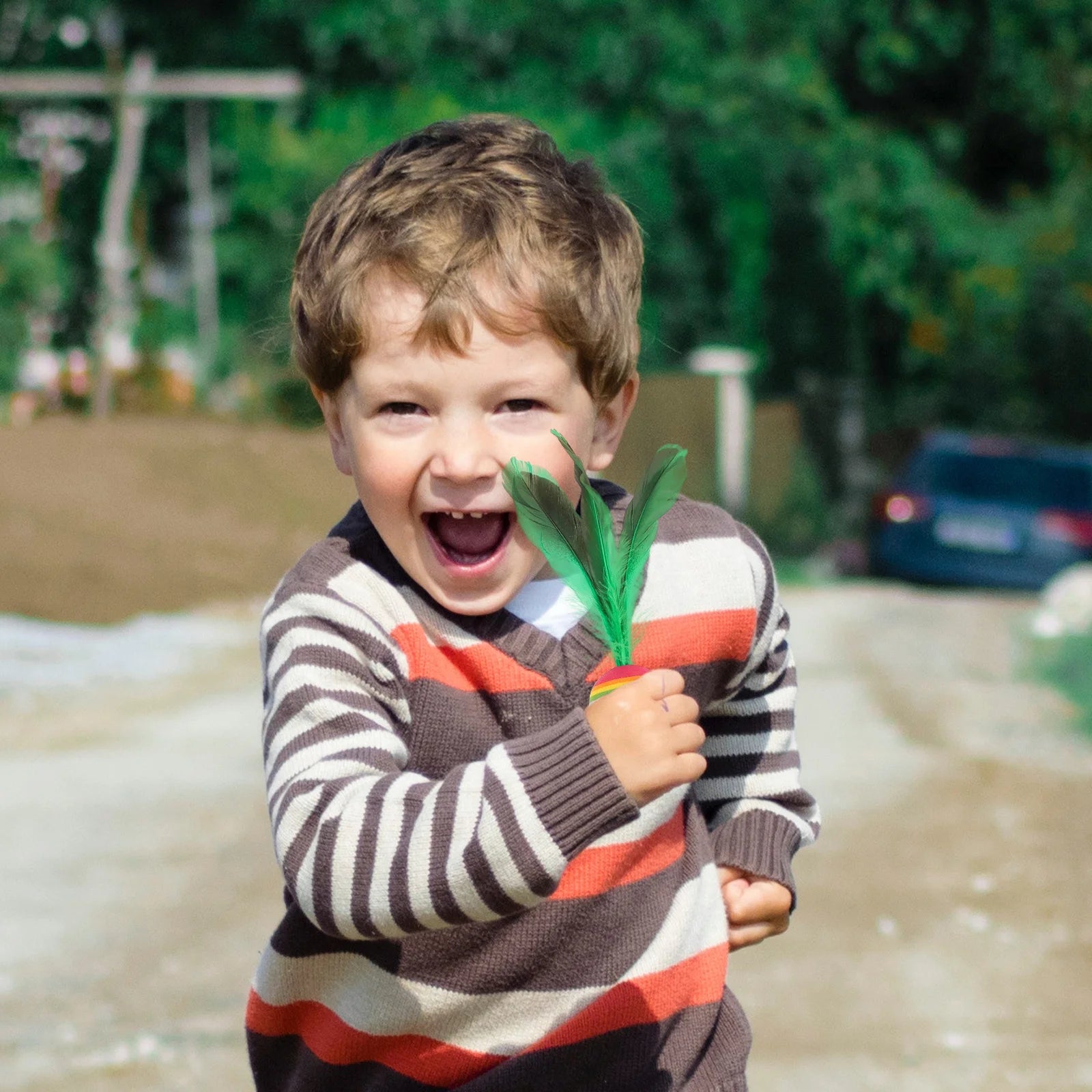 10 Pcs Beach Colored Plate Badminton Child Toy Shuttlecocks Outdoor Toys